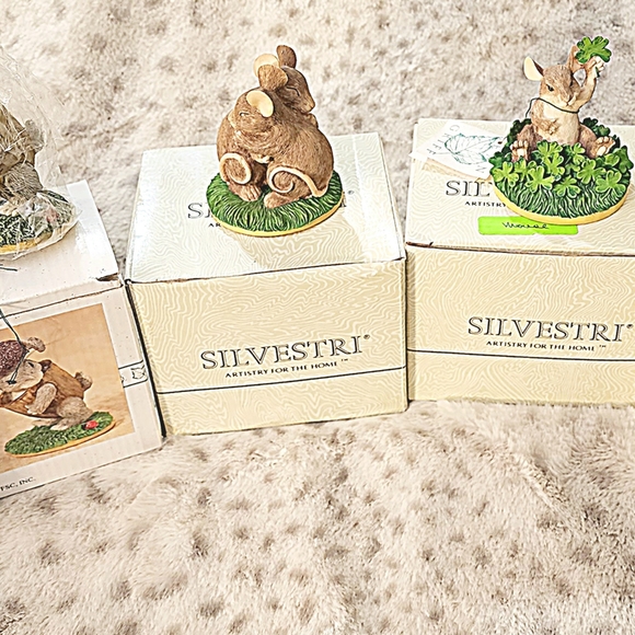 Fitz & Floyd Charming Tails lot of 4 Autum themed by Dean Griff - Picture 6 of 16